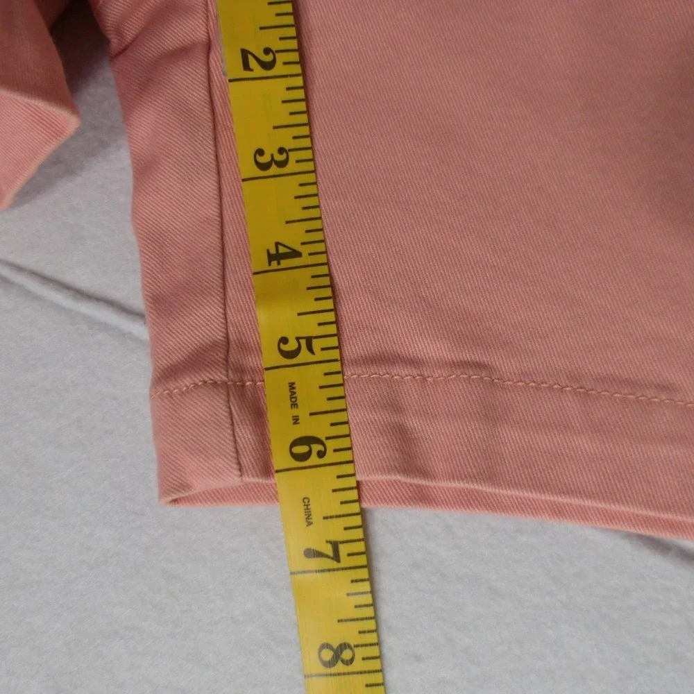Gloria Vanderbilt Women Shorts 8 Coral Amanda Denim Slimming Preppy Feminine NEW